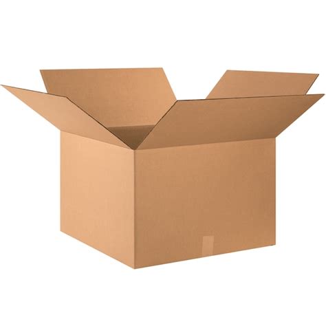 Zoro Select 24 in x 24 in x 16 in Shipping Box, Kraft, Corrugate ...