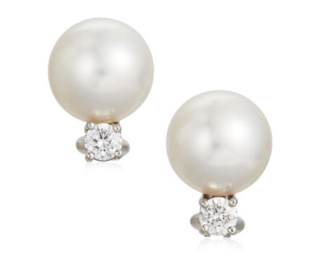 TIFFANY & CO. CULTURED PEARL AND DIAMOND EARRINGS, | Christie’s