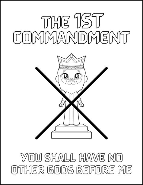 10 Commandments Coloring Pages