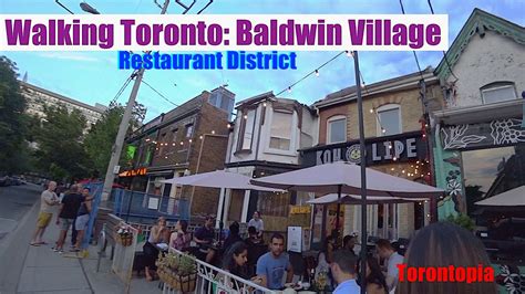 Walking Toronto: Baldwin Village (Restaurant District) - YouTube