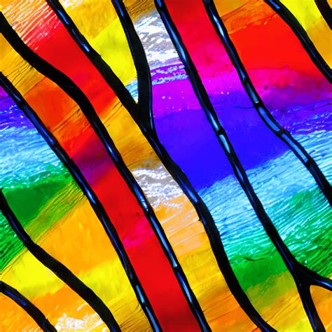 Stained Glass Rainbow Pattern · Creative Fabrica
