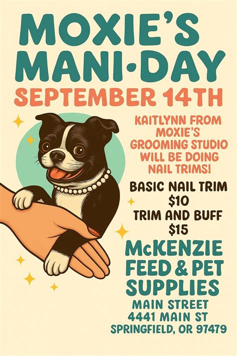Moxie’s Mani-Day!, Mckenzie Feed and Pet Supplies, Springfield, 14 ...