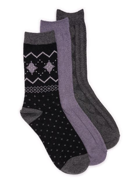 MUK LUKS Women's Boot Socks, 3 Pairs - Walmart.com