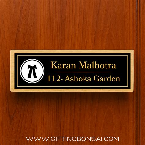 Door Name Plate for Advocates – Gifting Bonsai