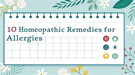 10 Homeopathic Remedies for Allergies - Homeopathinfo