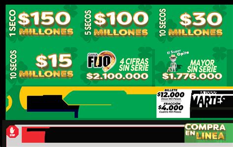 Lotería del Huila sitio oficial resultados juega los martes