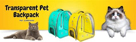 Risan Pet Backpack Transparent Cat & Small Dog Puppy Kitty Shihtzu ...