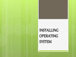 Image result for Process of Installing an Operating System