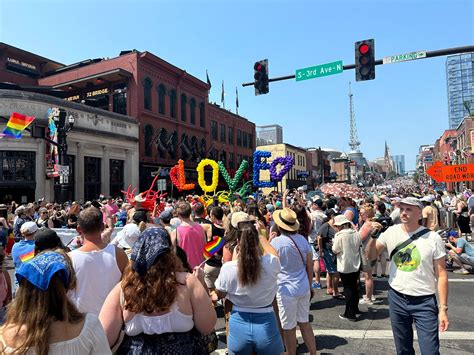 The Nashville Pride Parade down lower Broadway in downtown Nashville was really good & beside ...