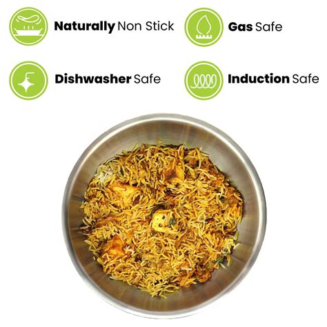 7.5L Allo CookSafe TriPly Tasla | Stainless Steel | Induction Friendly ...