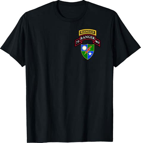 Custom Army Designs Army Ranger Shirt- 75th Ranger - Scroll, Tab, DUI ...