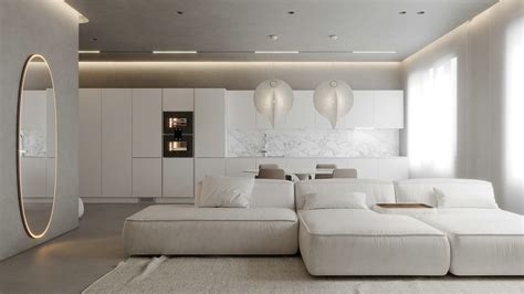 白色+简欧装修的住宅，110平米两房两厅装修效果图-中国木业网