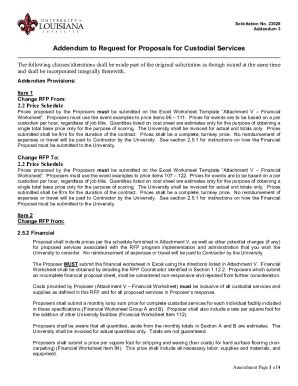 Fillable Online Solicitation Addendum Definition: 123 SamplesLaw ...