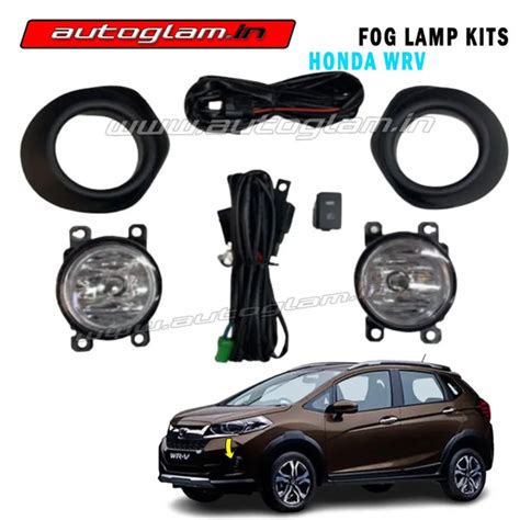 Honda WRV Fog Lamp With Chrome Bezel & Wiring Kit | AGHWFLK – autoglam