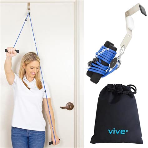 Shoulder Pulley by Vive - Over Door Rehab Exerciser for Rotator Cuff ...
