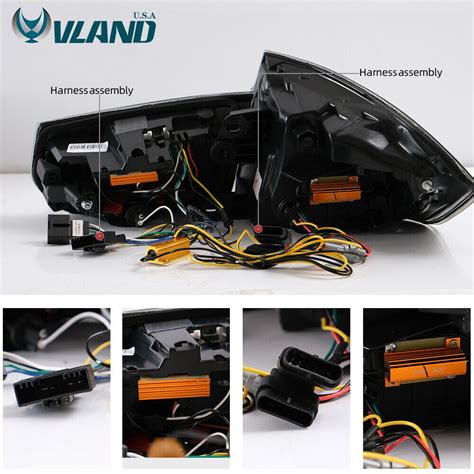 Buy VLAND LED Tail Lights for BMW 3 Series F30 2012-2015 Sequential ...