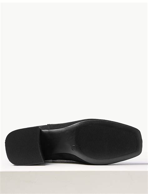 Buy Block Heel Square Toe Chelsea Boots at Marks & Spencer