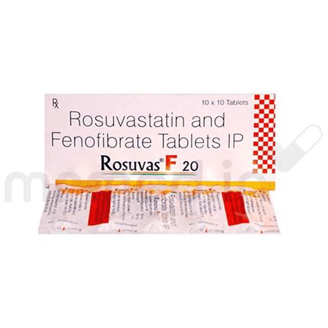 Rosuvas F 20mg Tablet Uses, Price, Substitute, and Side Effects | MrMed