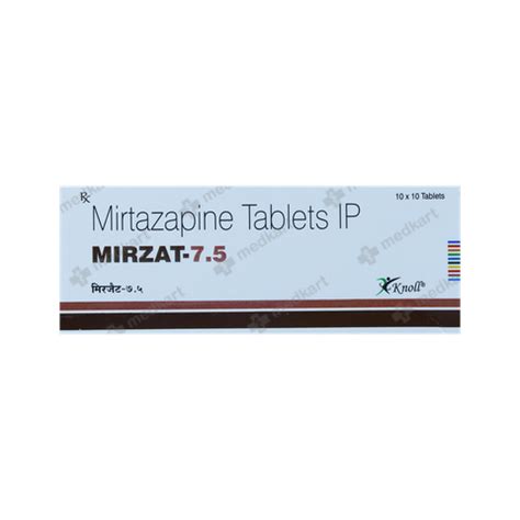 MIRZAT 7.5MG TABLET 10’S: Uses, Price, Side effects & Substitute - Medkart