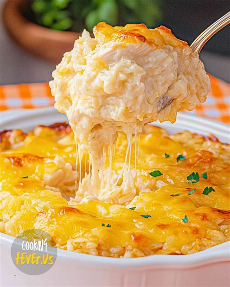 Cheesy Angel Chicken And Rice Casserole