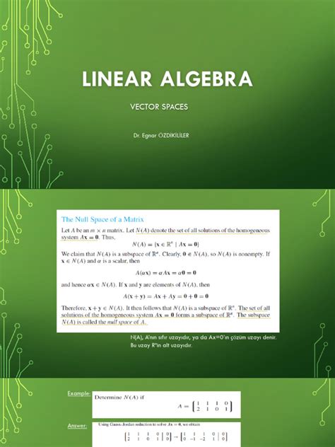 Image result for Vector Space Examples Linear Algebra