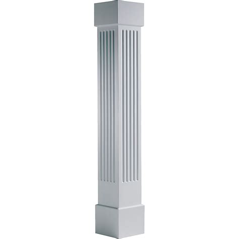 Turncraft Craftsman 9.625-in L x 95.5-ft H Unfinished PVC Fluted Column ...