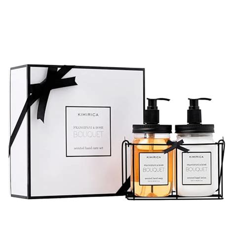 Kimirica Bouquet Hand wash Hand Lotion Duo set with Metal Caddy ...
