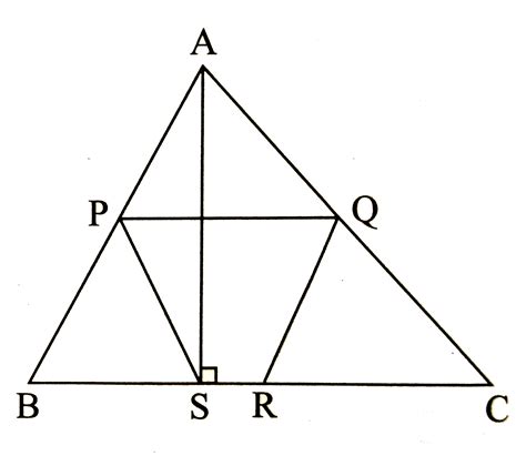 In `Delta ABC, ` P,Q and R are midpoints of sides AB,AC and BC ...