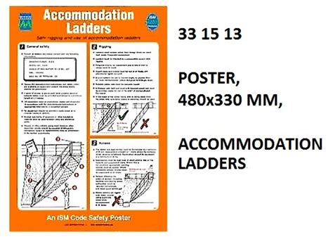 IMPA 331513 Self adhesive poster - Accomodation ladder