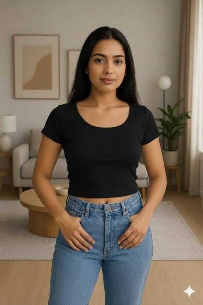 Black Crop Tops - Buy Black Crop Tops online at Best Prices in India ...