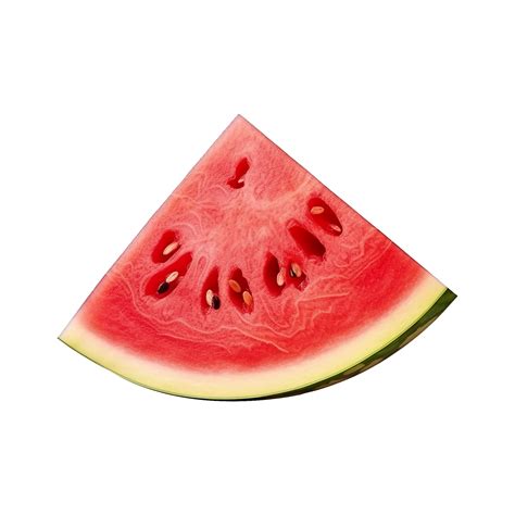 AI generated Watermelon slice fruit isolated on transparent background ...