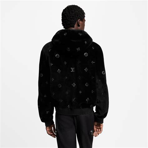 Monogram Embellished Shearling Hoodie - Ready-to-Wear | LOUIS VUITTON