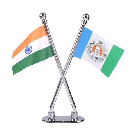 The Flag Shop India and YSR Congress Party Miniature Car Dashboard ...