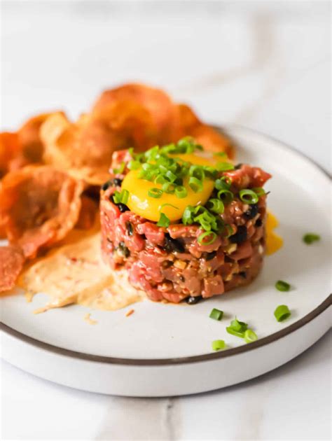Simple Spicy Beef Tartare - Lena's Kitchen