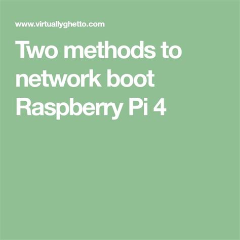 Network Boot Raspberry Pi 的图像结果