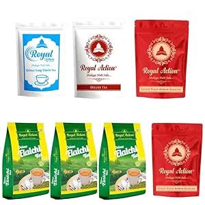 Royal Action Masala Tea Combo Pack | Deluxe Long Elaichi + Deluxe Tea ...