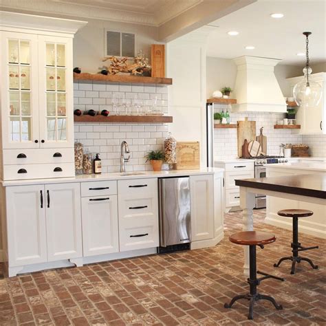7 Things You Should Know Before Installing Brick Floors | Kitchen ...