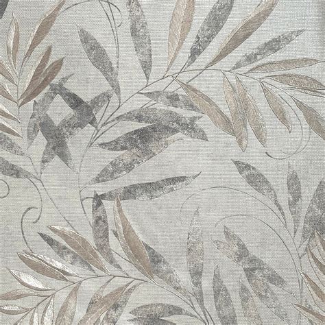 Luxury Leaf Soft Silver sw6 by Arthouse