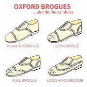 Image result for Oxford Shoes vs Brogues