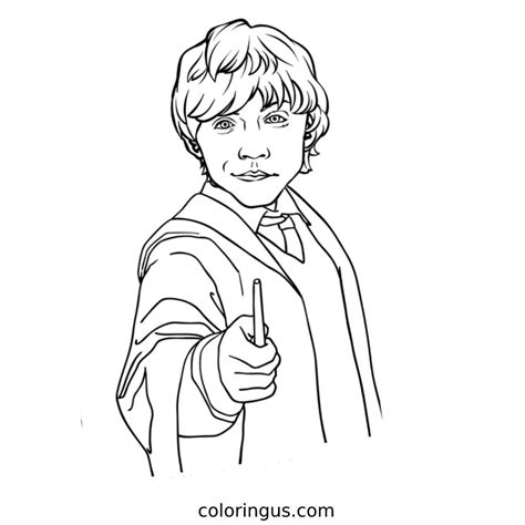 Harry Potter Coloring Pages (Free Printable PDF)