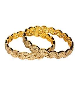 Buy Affinity Gold Plated Bangle Set for Women at Amazon.in