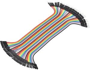 DIY MALE TO FEMALE JUMPER WIRE BUNDLE 20 CM (40PCS)(MULTICOLOR ...