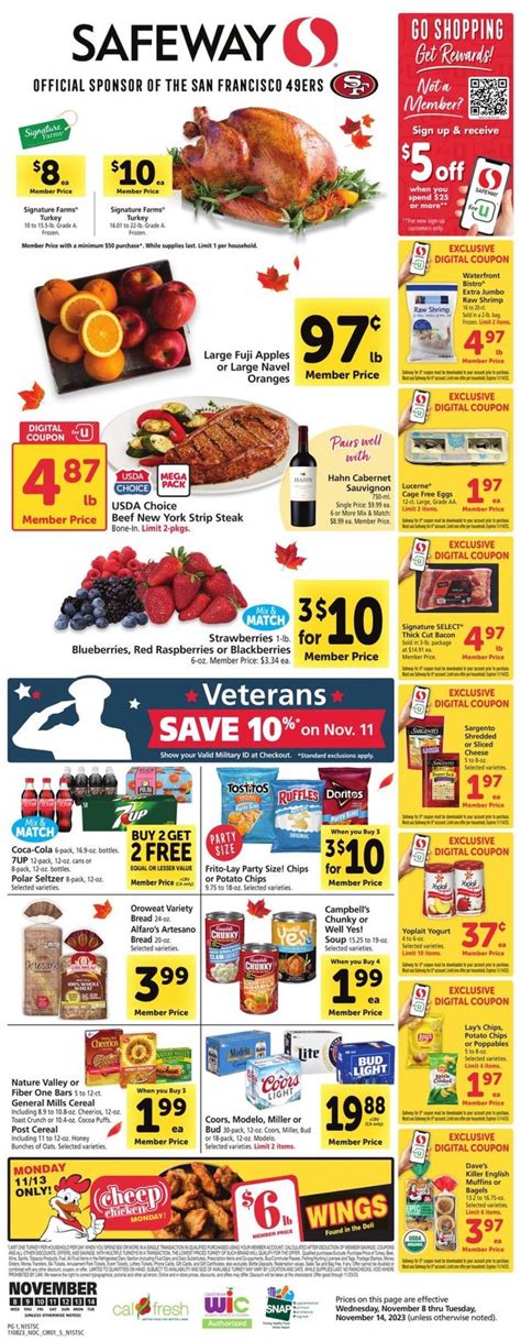 Safeway Weekly Ad Nov 8 - 14, 2023 | WeeklyAds2