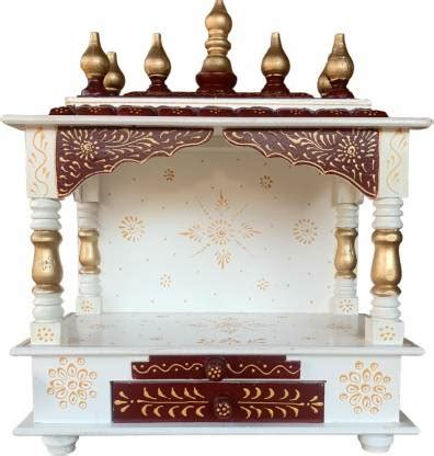 ma art and craft Wooden Temple, Pooja Mandir, Pooja Mandap for Home ...