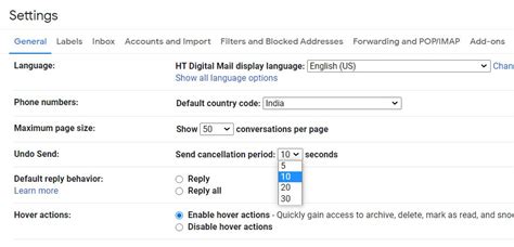 How to extend Gmail’s undo send reaction time | How-to (HT Tech)