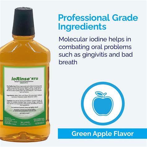 Iotech International ioRinse Ultra Mouthwash - Effective Gingivitis ...