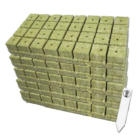 Buy 1.5" Rockwool Starter Plugs, 5 Sheet of 32 Plugs (160 Plugs Total ...