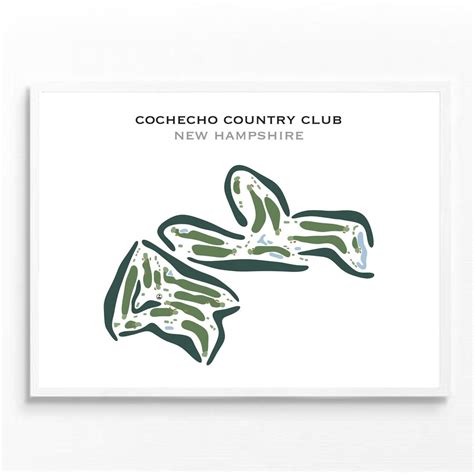 Cochecho Country Club, NH | Golf Course Map, Golf Map, Golfer Gift for ...
