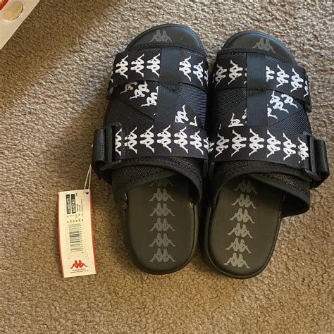 Kappa slides size 10 in great condition. Worn once... - Depop