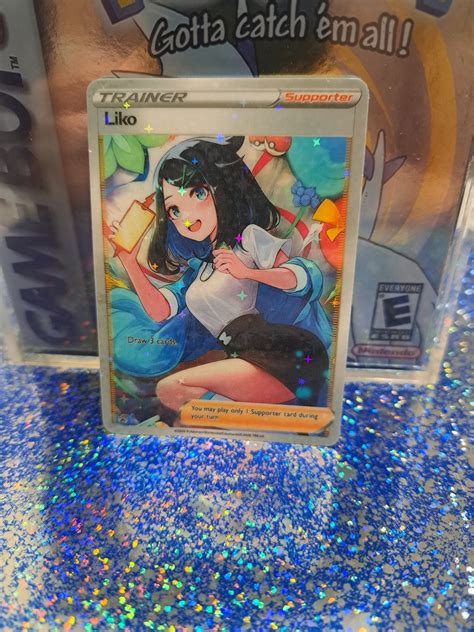 Custom LIKO Full Art Trainer Pokemon Card Holograhic High - Etsy